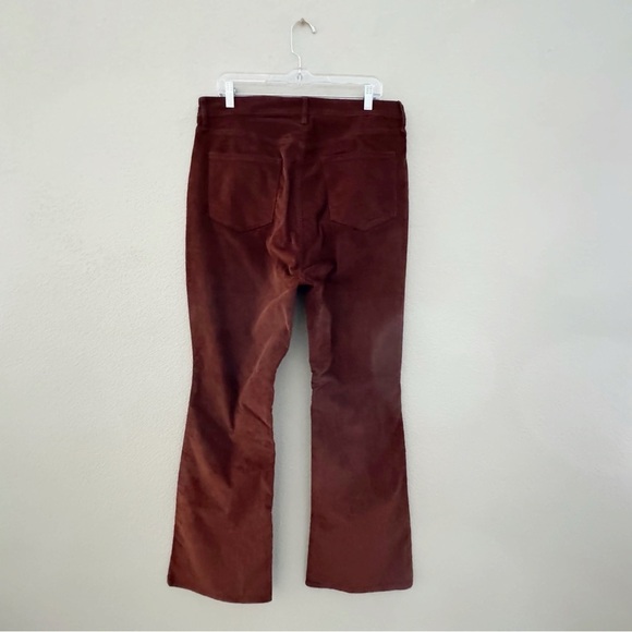 Old Navy Corduroy Pant High Flare Casual Retro Boho Classic Academia Brown 16 - Picture 4 of 11